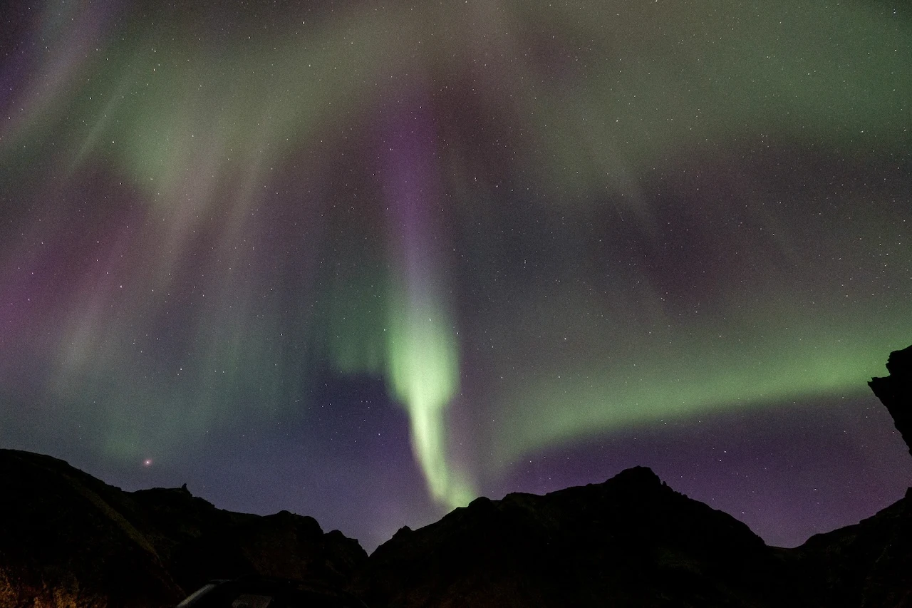 Je n’ai pas vu les aurores boréales