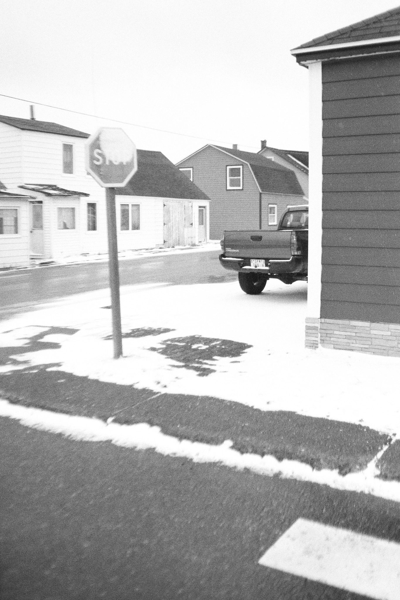 Saint-Pierre-et-Miquelon sous la neige