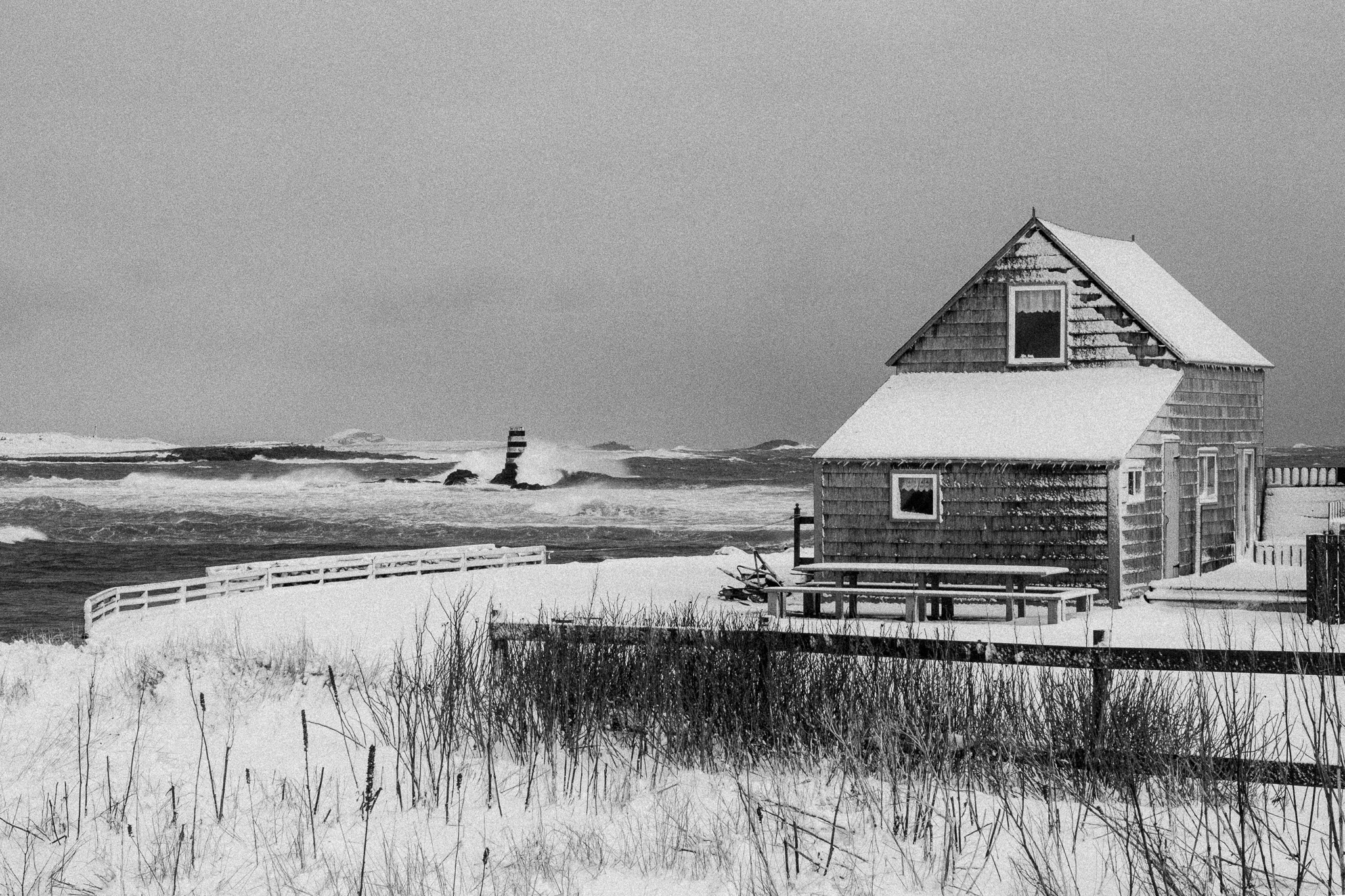 Saint-Pierre-et-Miquelon sous la neige