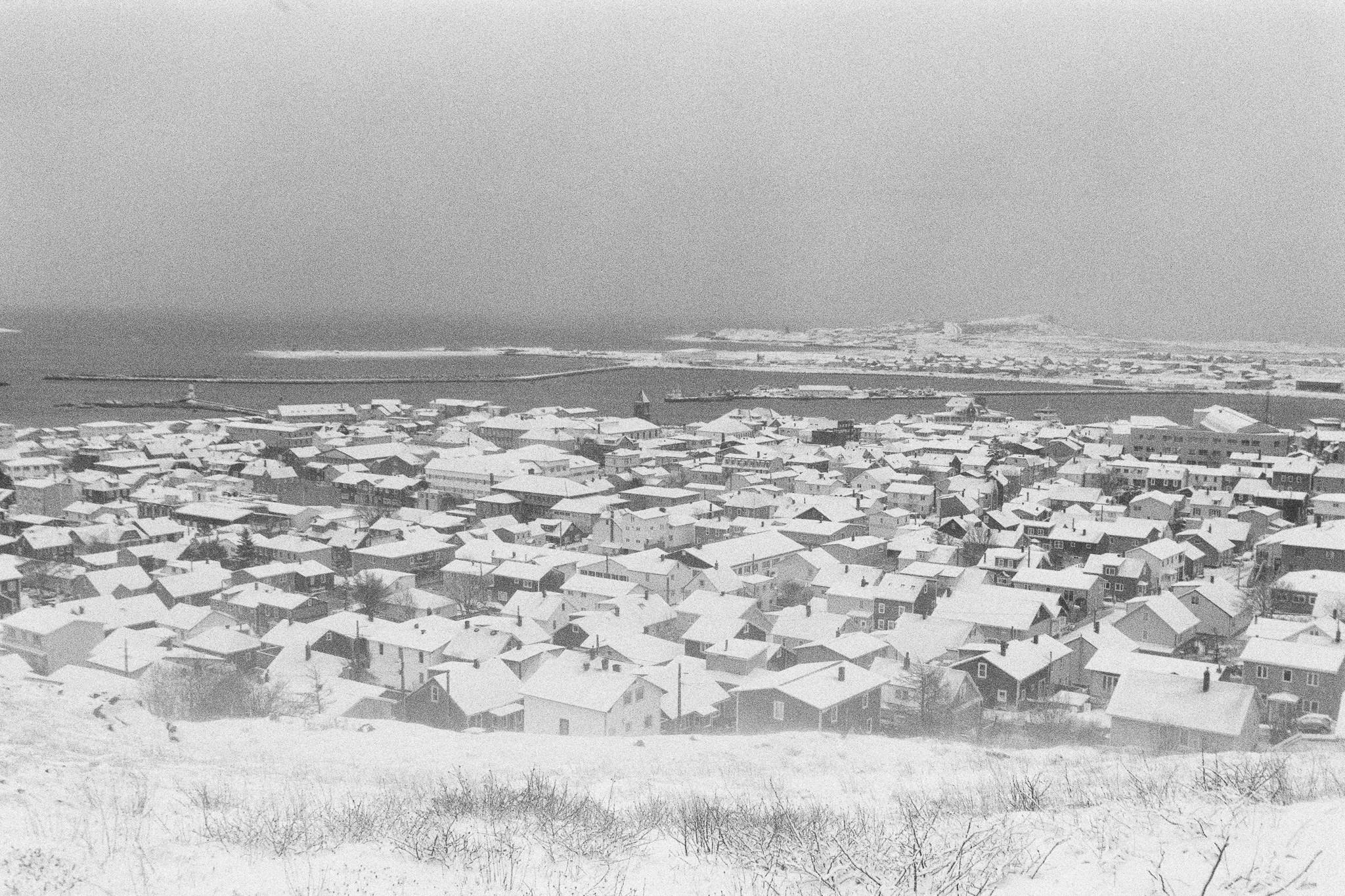 Saint-Pierre-et-Miquelon sous la neige