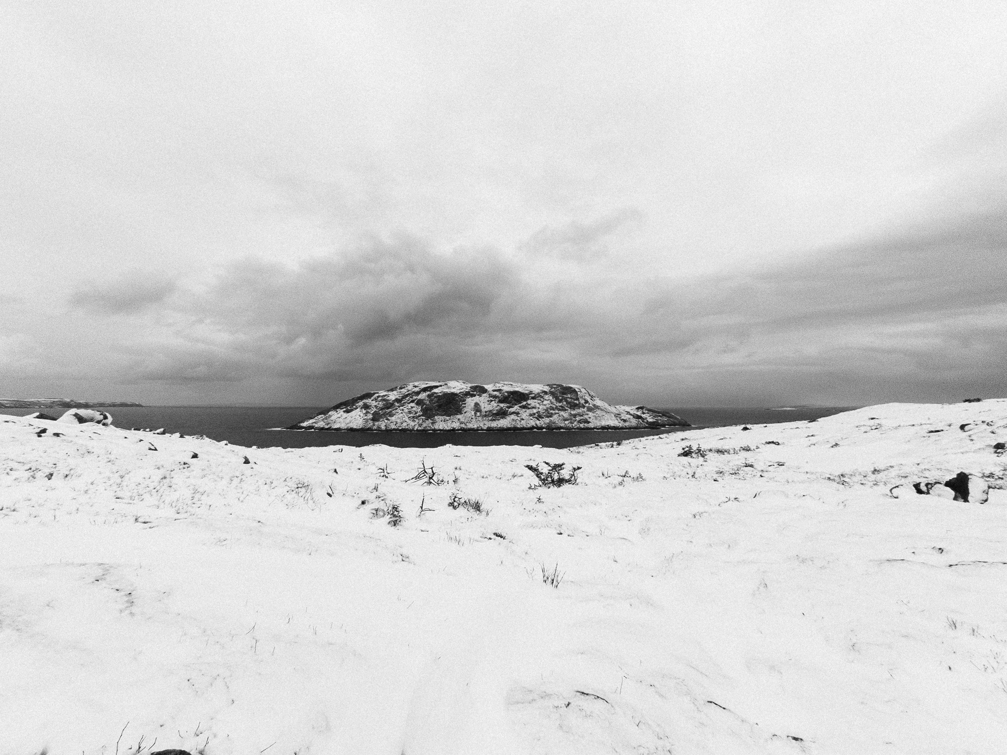 Saint-Pierre-et-Miquelon sous la neige