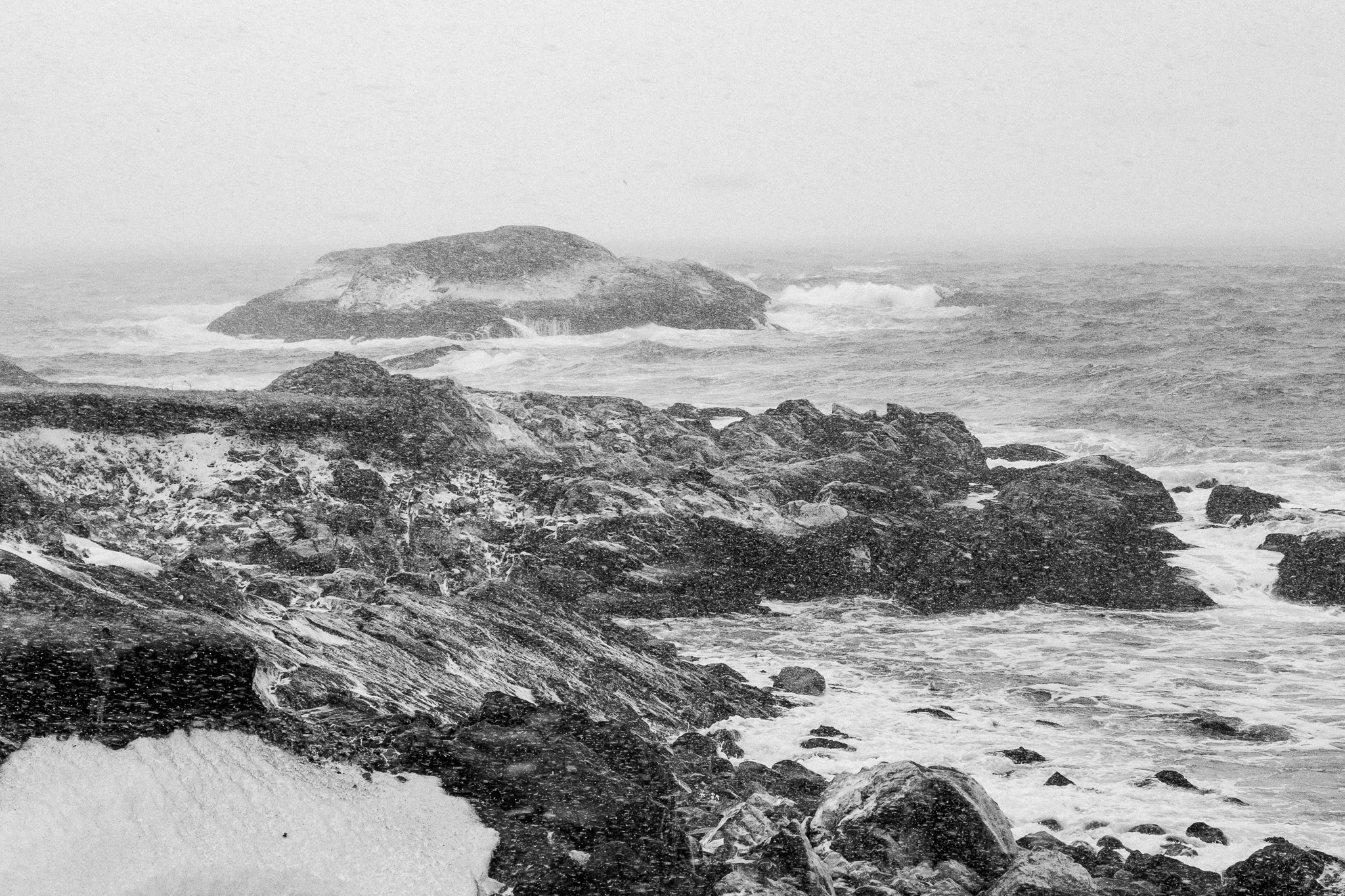 Saint-Pierre-et-Miquelon sous la neige