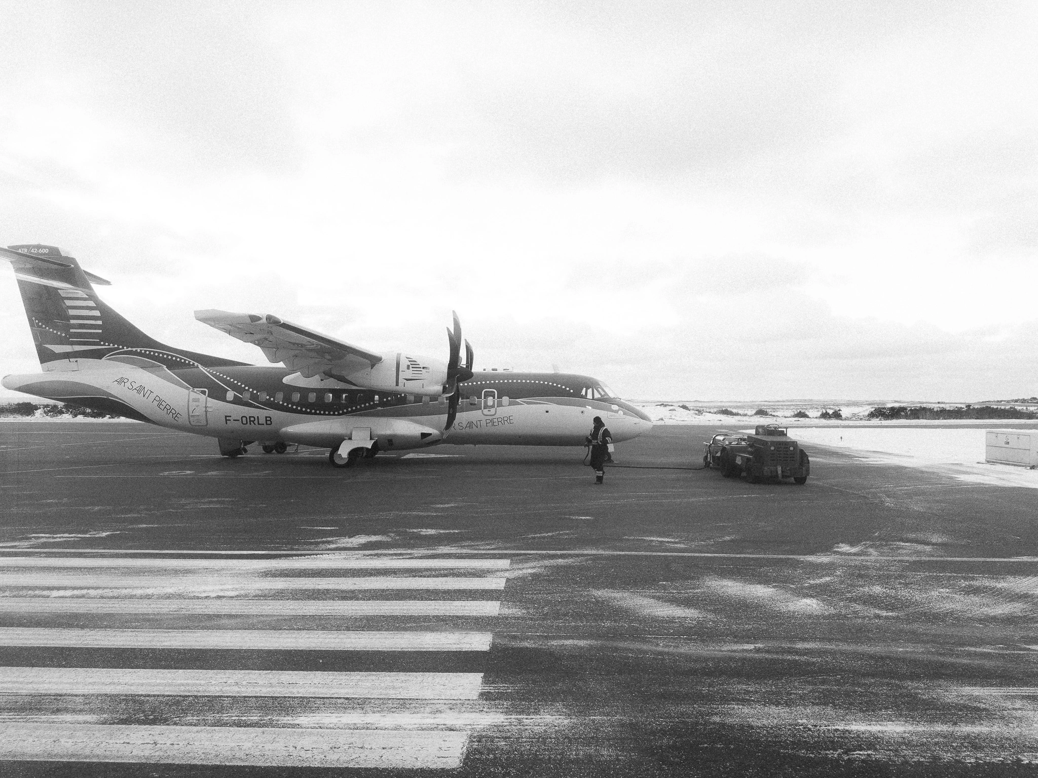 Saint-Pierre-et-Miquelon sous la neige