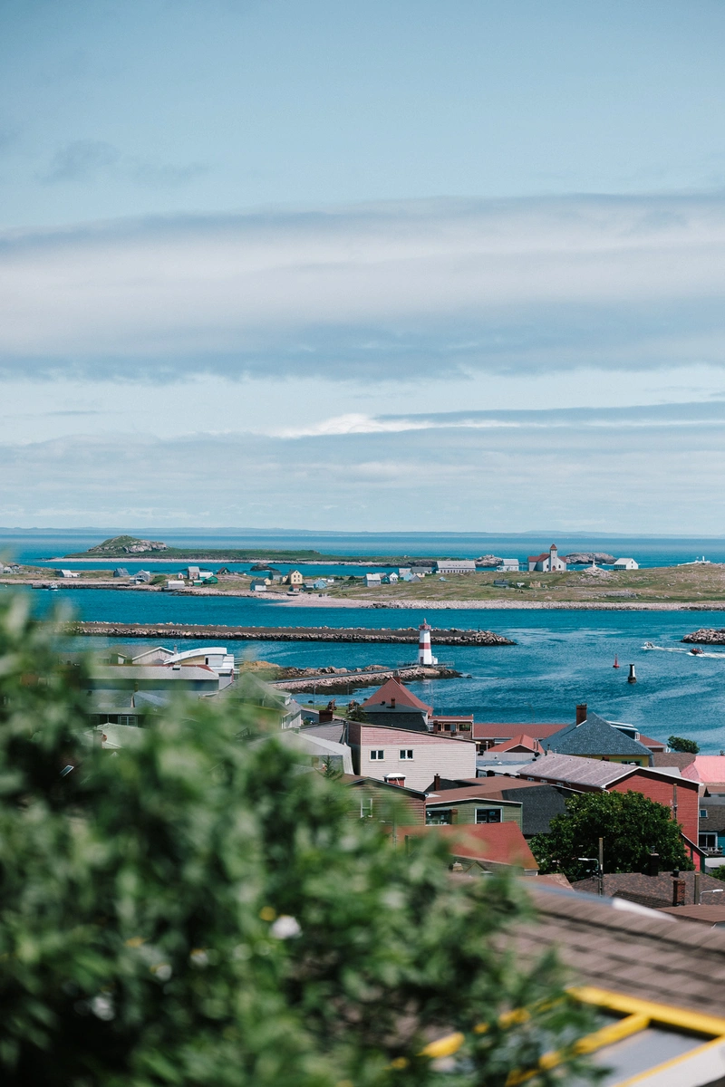 La baie de Saint-Pierre vue depuis la maison